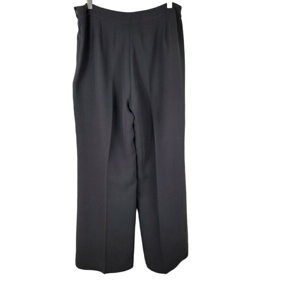 Vintage Anne Klein Black Dress Pants Sz 12 Hong Kong Business Office Career LNC - Picture 3 of 8